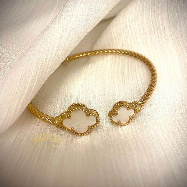 دستبند بنگل طلا طرح ونکلیف