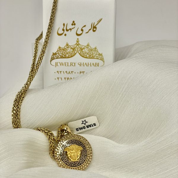 گردنبند طلا مدل ورساچه طرح Star Cold