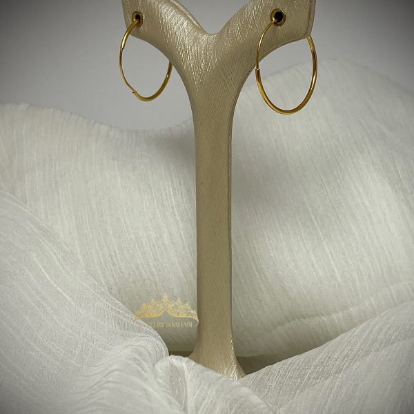 گوشواره طلا مدل حلقه ای ساده