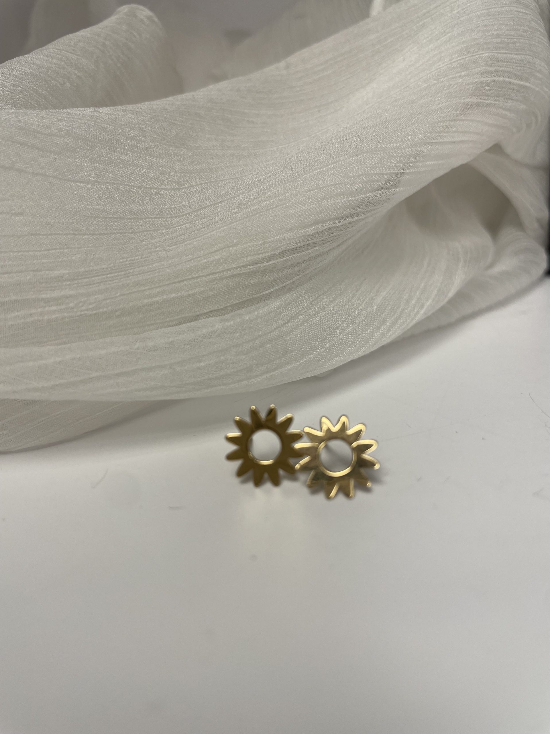 گوشواره میخی طلا - Image 9