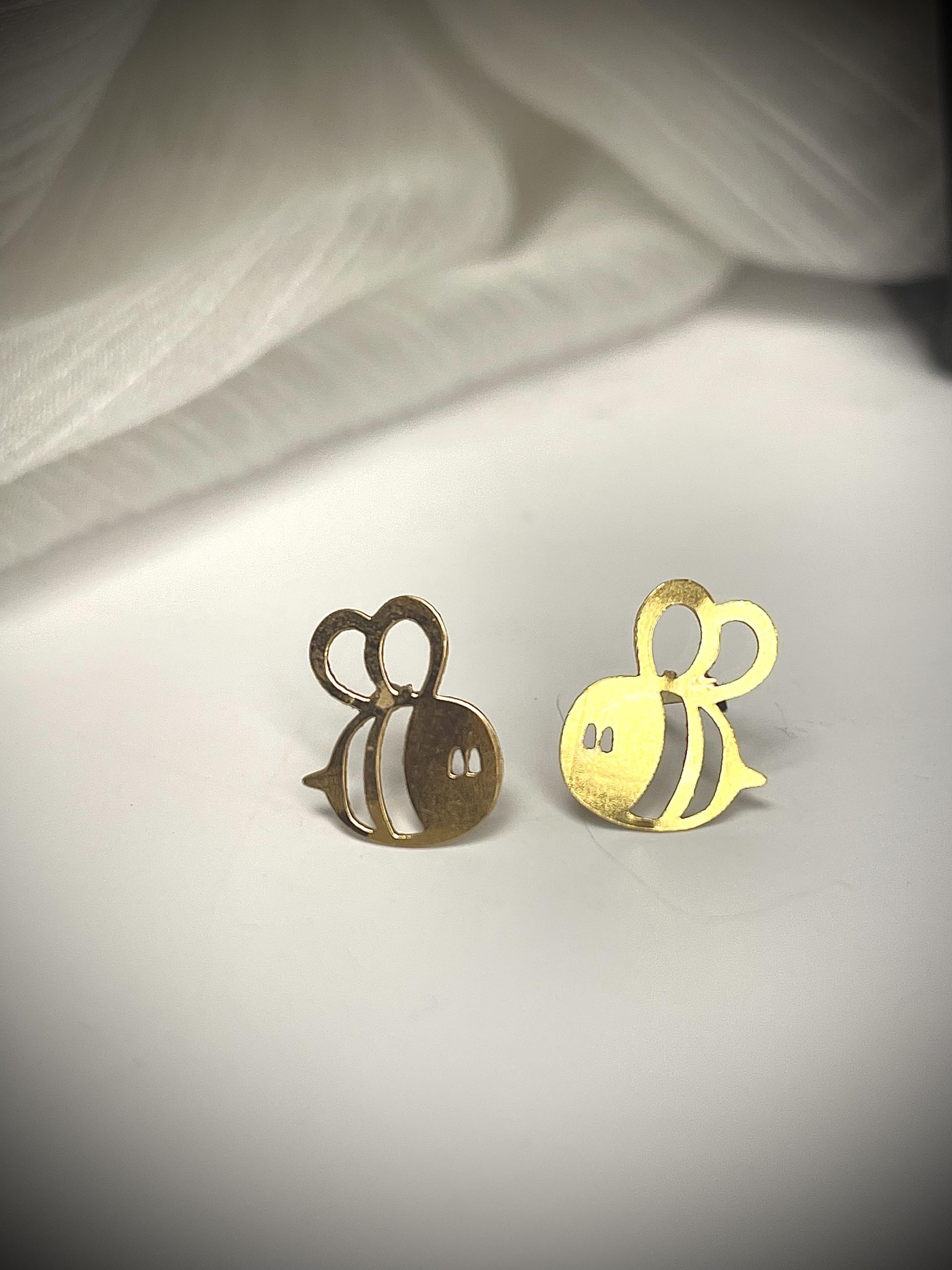 گوشواره میخی طلا - Image 4