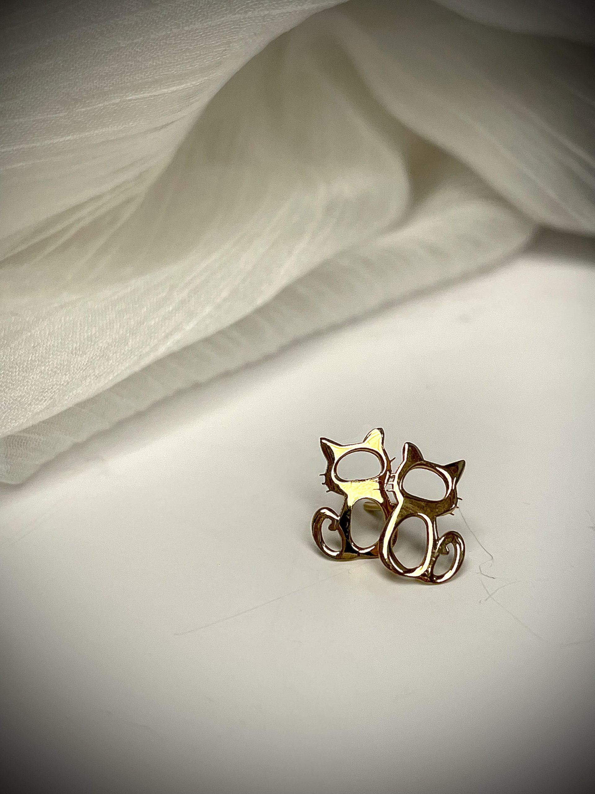 گوشواره میخی طلا - Image 3